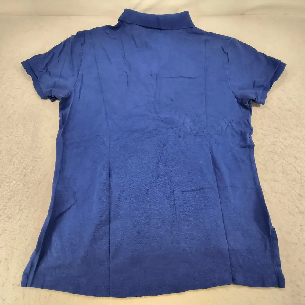 Polo by Ralph Lauren Custom Fit Collared Polo Shirt Mens Size Large L Blue